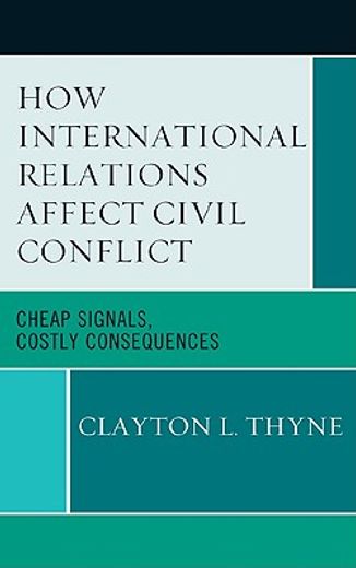 how international relations affect civil conflict,cheap signals, costly consequences