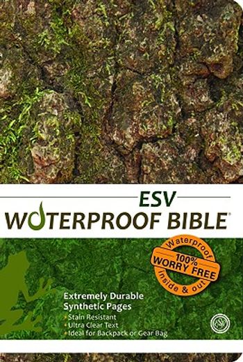 waterproof bible-esv-tree bark (in English)