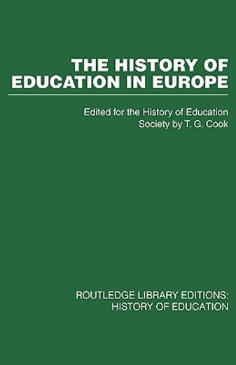 the history of education in europe
