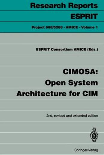 cimosa: open system architecture for cim (en Inglés)