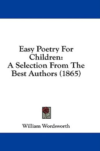 easy poetry for children: a selection fr