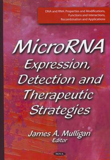 microrna,expression, detection and therapeutic strategies