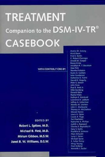 treatment companion to the dsm-iv-tr cas