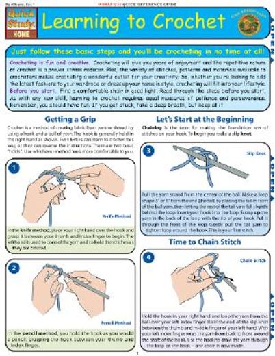 learning to crochet,world´s #1 quick reference guide