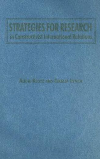 strategies for research in constructivist international relations