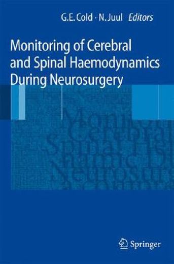 monitoring of cerebral and spinal hemodynamic during neurosurgery