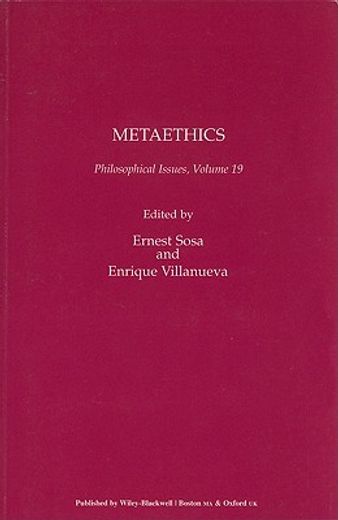 Metaethics, Volume 19