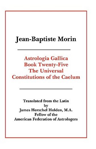 astrologia gallica book 25 (en Inglés)