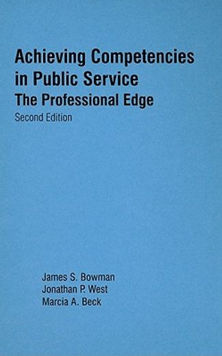 achieving competencies in public service,the professional edge