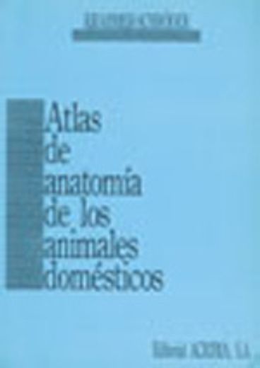 atlas de anatomia de los animales domesticos