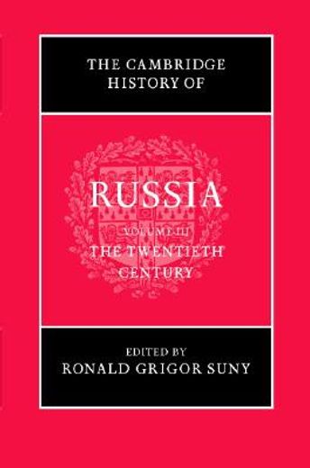 the cambridge history of russia,the twentieth century