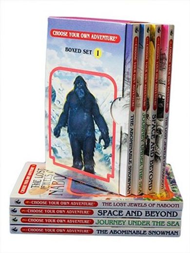 choose your own adventure set 1,the abominable snowman / journey under the sea / space and beyond / the lost jewels of nabooti (en Inglés)