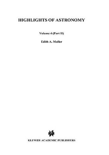 highlights of astronomy, volume 4 - part 2 (en Inglés)