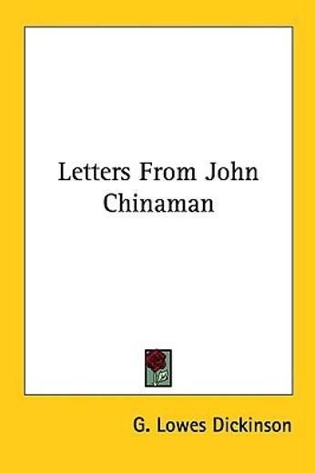 letters from john chinaman