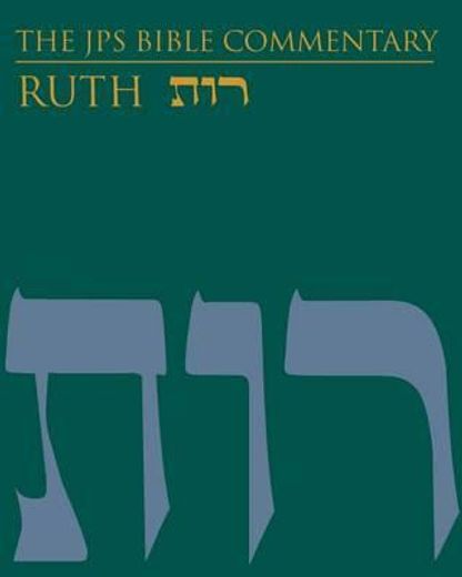the jps bible commentary,ruth
