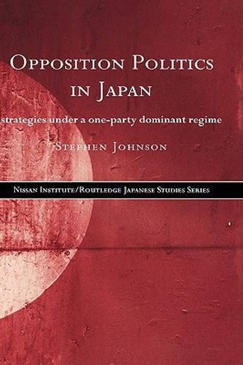 opposition politics in japan,strategies under a one-party dominant regime
