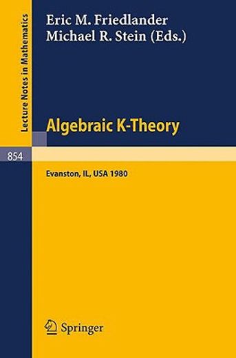 algebraic k-theory. evanston 1980 (en Francés)