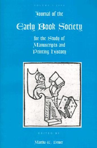 journal of the early book society for the study of manuscripts & printing