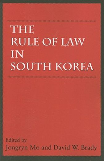 the rule of law in south korea