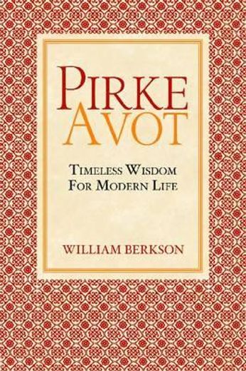 pirke avot,timeless wisdom for modern life (en Inglés)
