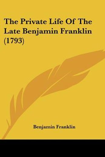 the private life of the late benjamin fr