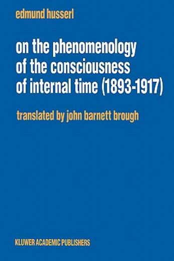 on the phenomenology of the consciousness of internal time