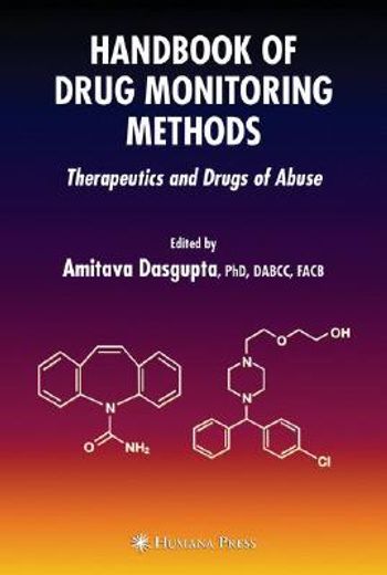 handbook of drug monitoring methods,therapeutics and drugs of abuse