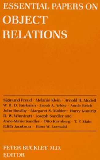 essential papers on object relations (en Inglés)