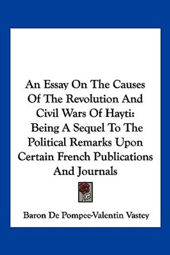 an essay on the causes of the revolution