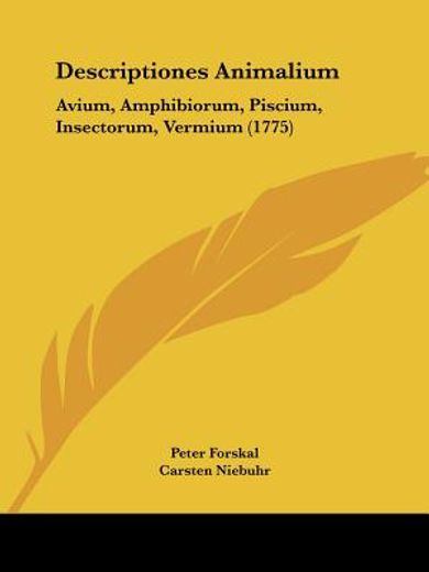 descriptiones animalium: avium, amphibio