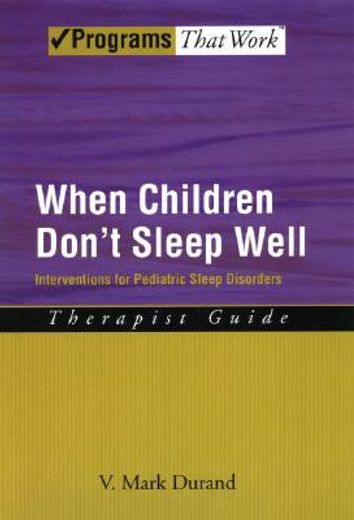 when children don´t sleep well, interventions for pediatric sleep disorders,therapist guide