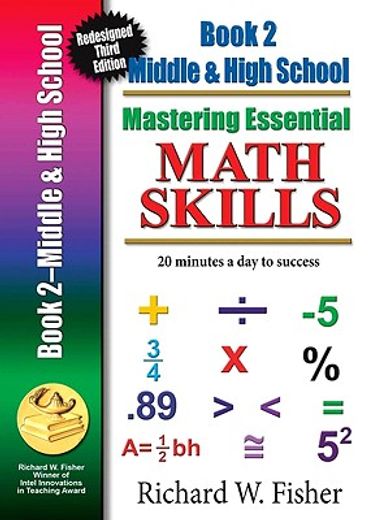 mastering essential math skills book 2 middle & high school,new redesigned library version
