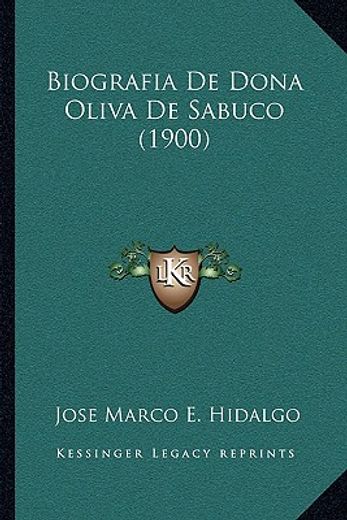 biografia de dona oliva de sabuco (1900)