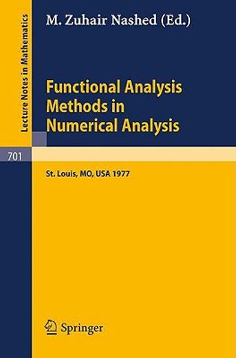 functional analysis methods in numerical analysis (in English)