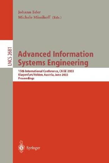 advanced information systems engineering (en Inglés)