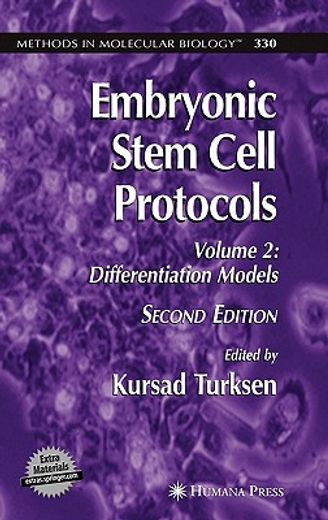embryonic stem cell protocols,differentiation models