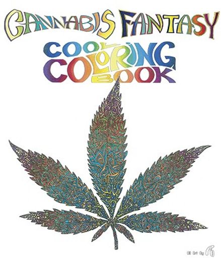 cannabis fantasy cool coloring book