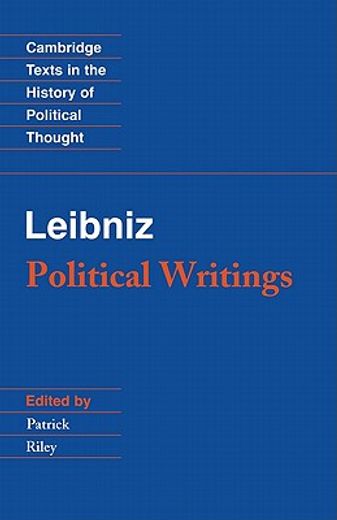 Leibniz: Political Writings 2nd Edition Paperback (Cambridge Texts in the History of Political Thought) (en Inglés)