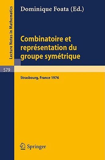 combinatoire et representation du groupe symetrique (en Alemán)