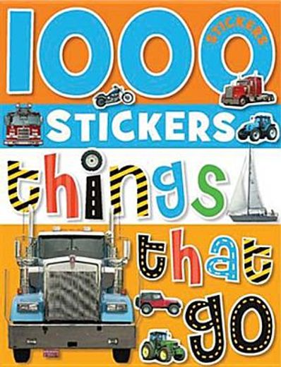 1000 stickers things that go (in English)