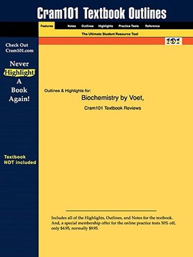 outlines & highlights for biochemistry by voet, isbn