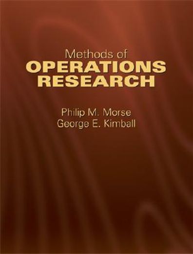 methods of operations research (en Inglés)