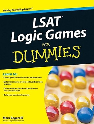 lsat logic games for dummies (en Inglés)