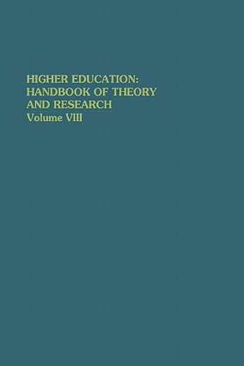 higher education: handbook of theory and research (en Inglés)
