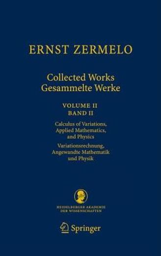 ernst zermelo - collected works/gesammelte werke (en Alemán)