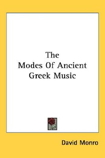the modes of ancient greek music
