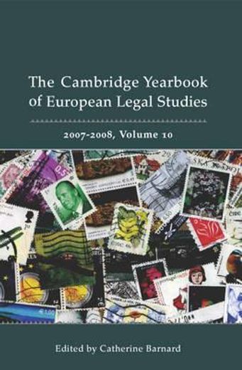cambridge yearbook of european legal studies 2007-2008