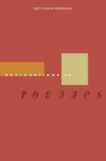 explorations in poetics (en Inglés)