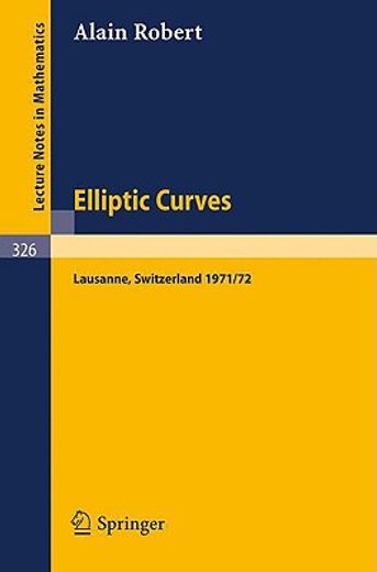 elliptic curves (en Inglés)