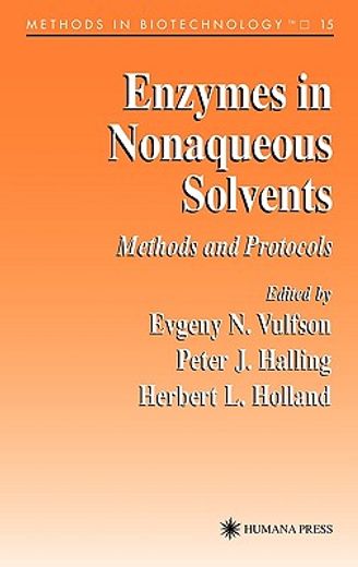 enzymes in nonaqueous solvents (en Inglés)